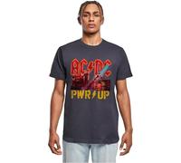 Merchcode Mp5011702-acdc-Pwrup Stage Lights T-Shirt, Blu Navy, S Uomo