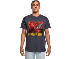 Merchcode Mp5011702-acdc-Pwrup Stage Lights T-Shirt, Blu Navy, S Uomo
