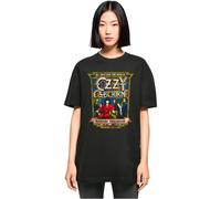 MERCHCODE Mp5011966-ladies Ozzy Osbourne - No Rest for The Wicked Oversized Boyfriend Tee T-Shirt Donna (Pacco da 1)