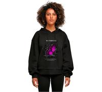MERCHCODE Mp5012674-ladies Butterflies Organic Oversized Hoody Felpa con Cappuccio, Nero, L Donna