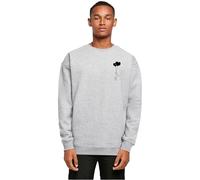 MERCHCODE Mp5012685-love in The Air Sweat Crewneck Felpa, Grigio, S Uomo
