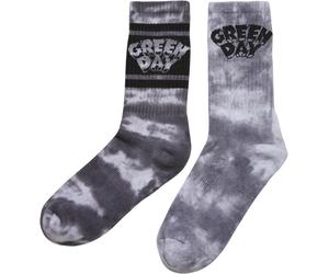 Merchcode Socks Green Day Tie Die Socks 2-Pack Black/White EUR 36 Multicolore