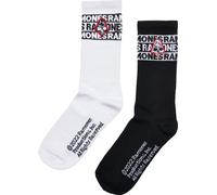 Merchcode Socks Ramones Skull Socks 2-Pack Black/White EUR 36 Multicolore