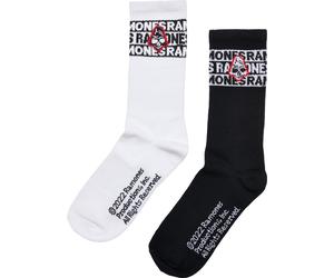 Merchcode Socks Ramones Skull Socks 2-Pack Black/White EUR 36 Multicolore