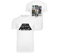 Merchcode Star Wars Collage Fotografico T-Shirt Uomo Top Jersey Cotone Tee