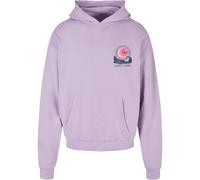 Merchcode Sunset Charm Hoody Oversized Uomo Pullover Con Cappuccio Cotone