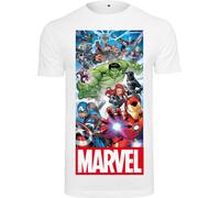 Merchcode T-shirt Avengers Allstars Team Tee White S Bianco