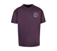 Merchcode T-shirt Halloween Haunted And Happy Tee MP0009016 3XL Viola
