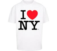 Merchcode T-shirt I Love NY Oversize Tee MC933 3XL Bianco
