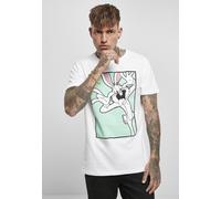Merchcode T-Shirt Looney Tunes Bugs Bunny Funny Face Tee White S Bianco
