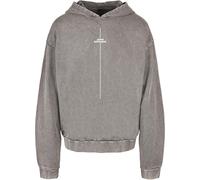 Merchcode Think Different Felpa con cappuccio con lavaggio acido Oversize MP5012706 M Grigio