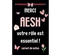 Merci AESH, votre rôle est essentiel: Carnet de notes - Cadeau personnalisé AESH | 25 Fiches de suivi des élèves en situation de handicap | Format A4