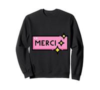 Merci Francese Grazie Felpa