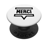 Merci Francese Grazie PopSockets PopGrip Adesivo