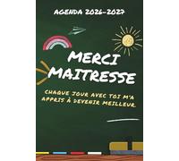 Merci Maîtresse - Carnet: Planning hebdomadaire, notes et souvenirs | Cahier de planification pour enseignante | Idée Cadeau fin d’année