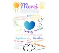 Merci pour tous les moments partagés: Carnet cadeau pour une super nounou - lignes et citations douces