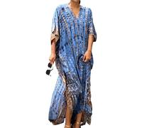 MERCIY Abito da spiaggia da donna, con poncho oversize, bikini, copertura estiva, abito da spiaggia, 730-31, Taglia Unica