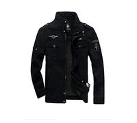 MERCIYD Giacca Militari Uomo Giubbotto Classico in Cotone Giubbotto Bomber Multitasche Giubbotto Casual Antivento Cerniera Giacca