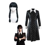 MERCOLEDI' ADDAMS VESTITO C/PARRUCCA M 12ANNI