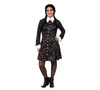 Mercoledì Famiglia Addams Donna Costume Autorizzato Costume Halloween Completo