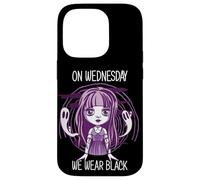 Mercoledì il mercoledì indossiamo nero gotico notte di Halloween Custodia per iPhone 14 Pro