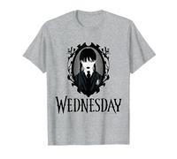 mercoledì Serie mercoledì Web Frame Maglietta, Uomo, Grigio Melange, 5XL