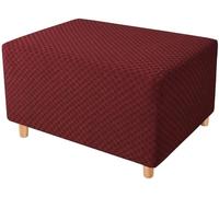 MeRcri Copri Pouf Fodera per Ottomano in Copri Ottomano Rettangolare Copertura Protettiva per Poggiapiedi Copri Pouf Elasticizzato (Color : #11, Size : L(78-105CM/31-42IN))