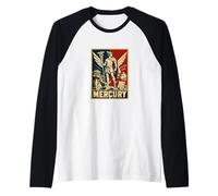 Mercurio Dio Romano Alato Messenger Retro Maglia con Maniche Raglan