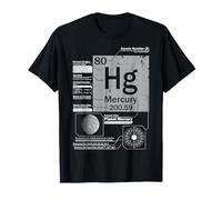 Mercurio (Hg) Elemento | Numero atomico 80 Scienza Chimica Maglietta