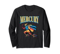 Mercurio Romano Messaggero Dio Mitologia Retro Stile Comico Maglia a Manica