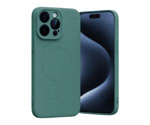 MERCURY Mi-silicone COVER MAGSAFE per Apple iPhone 15 Pro Max, Verde