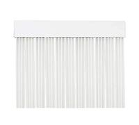 MercuryTextil P69 - Tenda per porta in PVC, 210 x 90 cm, trasparente + filo bianco, plastica