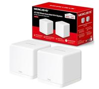 MERCUSYS Halo H30G (2-pack) Mesh Wi-Fi System, AC1300 Dual Band Whole Home WiFi Booster, copertura fino a 2.800 ft², collegare oltre 100 dispositivi, porte Gigabit WiFi router, facile controllo app