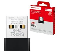 MERCUSYS MA20N AC650 USB WiFi Dongle, adattatore WiFi a doppia banda per PC/desktop/laptop, Nano Mini adattatore wireless per PC TP-Link, supporta Windows 10-11
