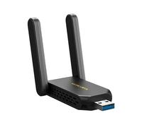 MERCUSYS MA86XH AXE5400Mbps Wi-Fi 6E Adattatore WiFi USB ad alto guadagno per PC, Dongle WiFi USB 3.0 con velocità fino a 2402 Mbps su 6 e 5 GHz, compatibile con Windows 10 e 11, sicurezza WPA3