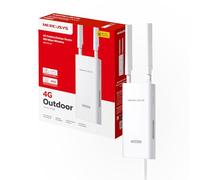 Mercusys MB118-4G Router 4G con Sim da Esterno Cat4 LTE WiFi N300 PoE | Per Esterno, Garage e Aree Remote, 2 Antenne LTE Rimovibili, Porta LAN, Alimentazione PoE/DC, Montaggio a Palo e Parete