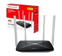 Mercusys MB135-4G Router 4G con Sim Cat4 AC1200 Dual Band 4 Antenne LAN/WAN | Per Casa e Ufficio, Inserisci la SIM e Navighi, 4 Antenne ad Alto Guadagno, WAN Backup, OpenVPN, PPTP Server, Gestione Facile