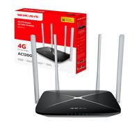 Mercusys MB135-4G Router WiFi con Sim 4G LTE Cat4 AC1200Mbps 4 Antenne Ad Alto