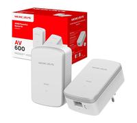MERCUSYS MP300 KIT Powerline Kit Homeplug AV2 Fino a 600Mbps, Fino a 300 Metri, Porta LAN, Plug and Play, Compatibile con Tutti i Router, Risparmia all'85% sull'Energia