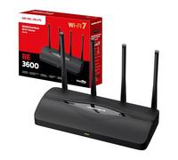 MERCUSYS MR27BE Router Wi-Fi 7 BE3600Mbps, 2 Porte 2.5Gbps, 3 Porte Gigabit | MLO, QoS AI, 4 Antenne Esterne, Fino a 150 Dispositivi, per Gaming, Streaming 8K e Videochiamate, Non Supporta xDSL/FTTC/FTTS