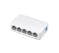 SWITCH MERCUSYS ETHERNET - 5 PORTE - 10100 Mbps - PLUG AND PLAY - Dimensioni: 80 48mm