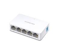 MERCUSYS MS105 Switch Ethernet 5 Porte 10/100Mbps, Plug & Play | Design Fanless e Compatto, Ideale per PC, Stampanti, Smart TV, Telecamere IP e Console in Casa e Piccoli Uffici