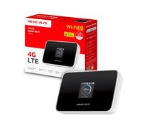 Mercusys MT115 Mobile WiFi Router 4G, Saponetta WiFi con Sim,AX300 WiFi 6, Velocità di Download 150Mbps, WiFi Portatile, Modem 4G con Sim, Visualizzazione Sullo Schermo, Plug&Play, Fino a 10 Disp