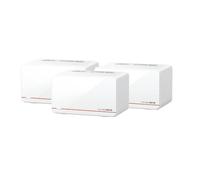 Mercusys TP-Link Halo H37BE Mesh Wi-Fi 7 BE6500Mbps Dual-Band, 2 Porte WAN/LAN di 2.5G, 1 Porta Gigabit WAN/LAN, Coperti fino a 650m2, 4K-QAM, MLO, Multi-RUs, OFDMA, Controllo da APP, WPA3-SAE, 3pz