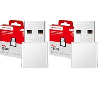 Mercusys TP-Link MA30N Adattatore WiFi USB, AC1300Mbps, Scheda di Rete, Nano Scheda, Dual Band, USB 2.0, WPA3, Plug & Play, Windows 11/10 (Confezione da 2)