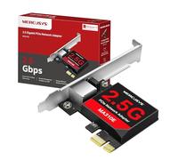 Mercusys TP-Link MA310E PCIe Scheda di Rete 2.5 Gigabit, Scheda Wifi PC Fisso, RJ45, Wake-on-LAN, Ethernet a Basso Consumo Energetico, Compatibile con Staffe Standard e con Staffe a Profilo Ridotto