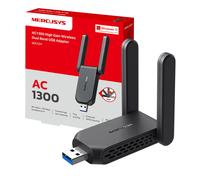 Mercusys TP Link MA32H WiFi USB AC1300Mbps Chiavetta WiFi per PC Fisso 2 Antenne