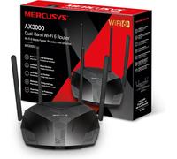 Mercusys TP Link MR3000X AX3000Mbps Router WiFi 6 Dual Band 4 Porta Gigabit