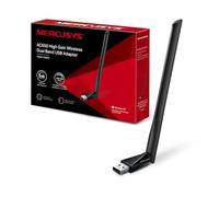 Mercusys TP-Link MU6H Adattatore AC650 WiFi USB ad Alto Guadagno, Chiavetta WiFi, Dual-Band, 200 Mbps su 2.4GHz con Tecnologia 256-QAM, 433Mbps su 5GHz, Compatibile con Windows 11/10/8.1/8/7/XP