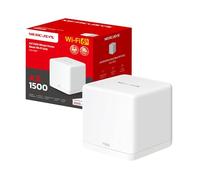 Mercusys TP-Link Router Mesh WiFi 6 AX1500Mbps, 3 Porte Gigabit WAN/LAN, Controllo Parental, WiFi Mesh Router e AP, Connetti fino a 100 Dispositivi, Copertura fino a 230m², Halo H60X(1-pack)